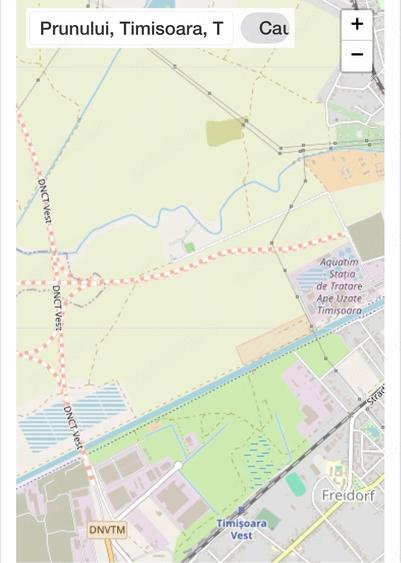Teren de 597 mp, în Vest