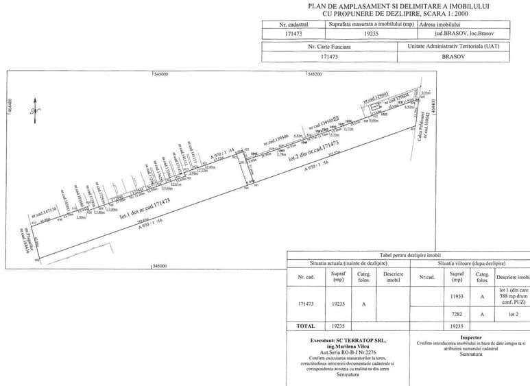 Teren Construcții intravilan de 19235 mp, în Bartolomeu