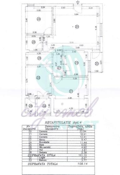 Apartament cu 4 camere semidecomandat, mobilat în Cișmigiu