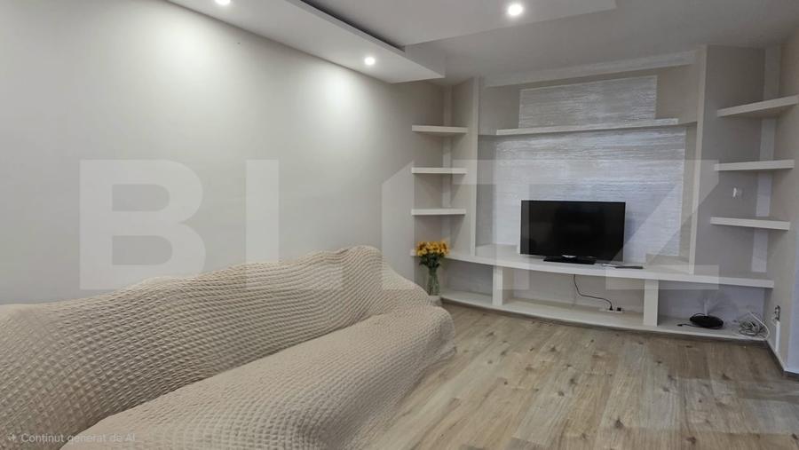 Apartament cu 3 camere decomandat, mobilat în Micro 14