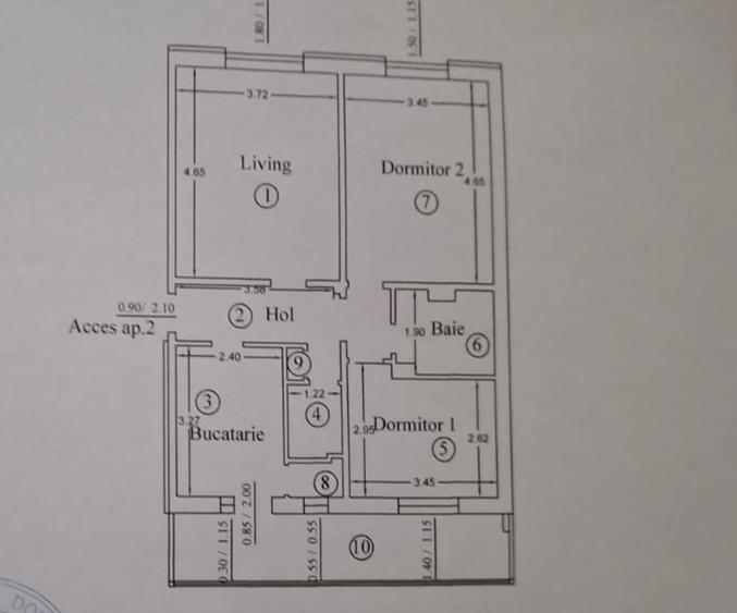 Apartament cu 3 camere decomandat în 13 Decembrie