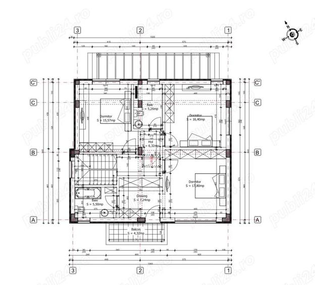 Casă cu 4 camere cu Teren 360 Mp în Central