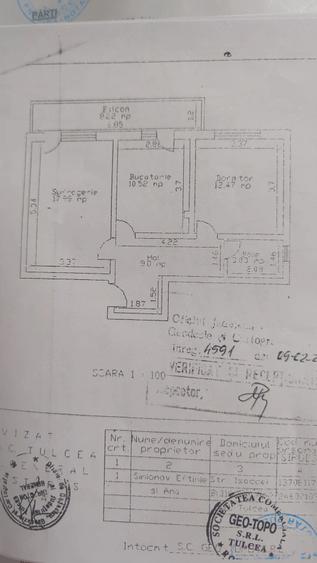 Apartament cu 2 camere decomandat în Exterior Vest