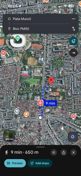 Garsonieră decomandată, mobilată în P-ța Muncii