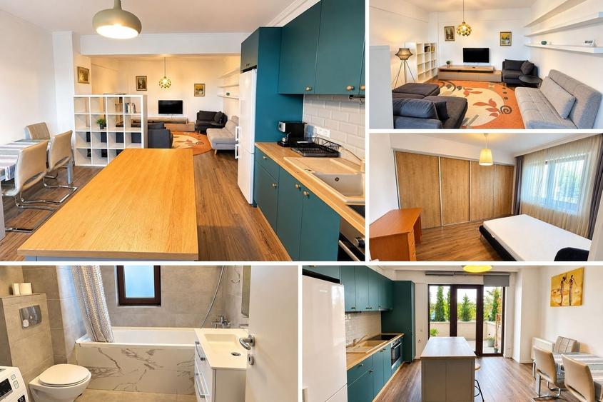 Apartament cu 2 camere semidecomandat, mobilat în Europa