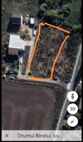Teren de 1000 mp, în Jilava