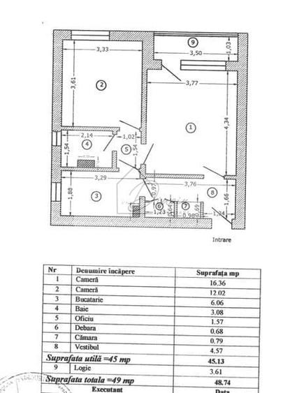 Apartament cu 2 camere semidecomandat, mobilat în Drumul Taberei