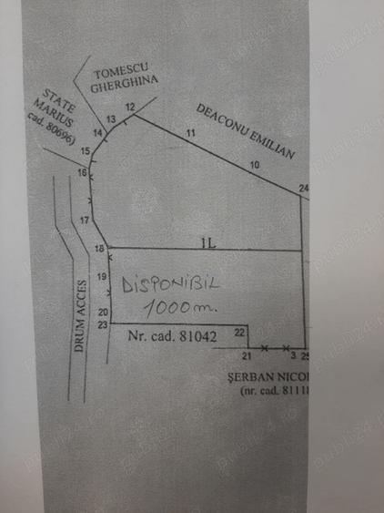 Teren de 2300 mp, în Valea Iașului