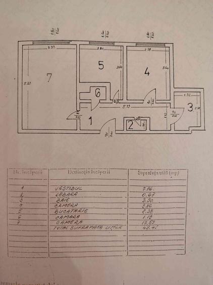Apartament cu 2 camere decomandat în Moșilor