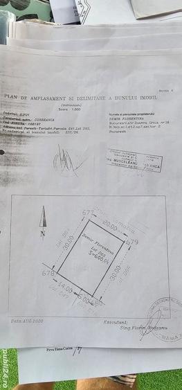 Teren de 744 mp, în Corbeanca