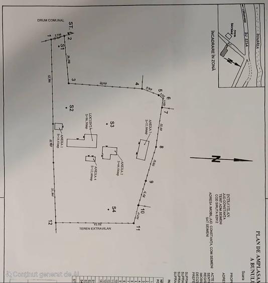 Casă individuală cu 5 camere cu Teren 4260 Mp în Seimeni