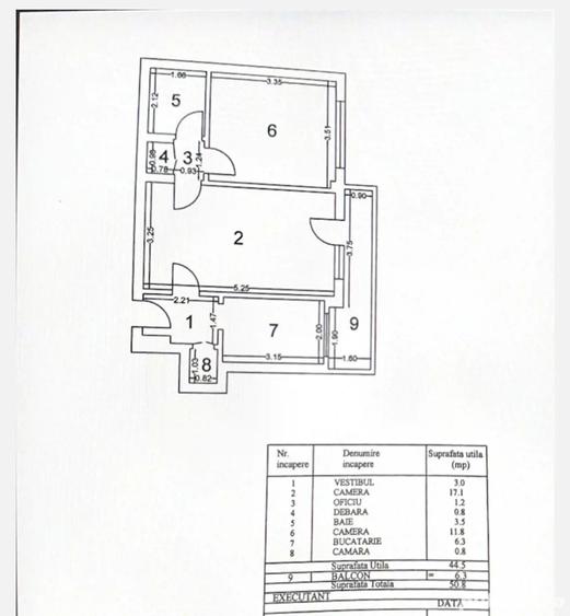 Apartament cu 2 camere semidecomandat în Titan