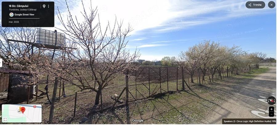 Teren de 3000 mp, în Vest
