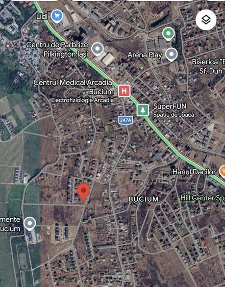 Teren 493mp Iasi-Bucium la 400 m de Hanul Trei Sarmale, deschidere la 2 drumuri, POT 30%, CUT 1.2, strada Stefan Hotnog, posibilitate PUZ - 5