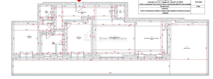 Apartament cu 3 camere decomandat, mobilat în Centură