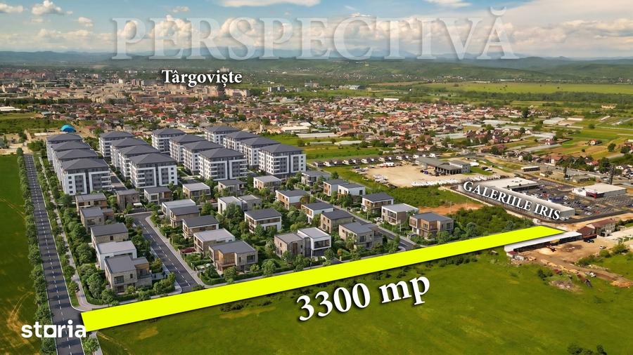 Teren de 3300 mp, în Centură