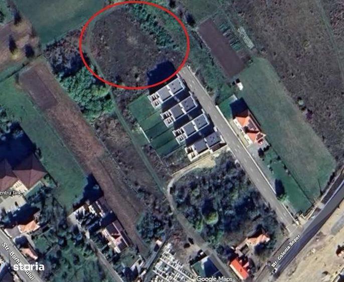 Teren de 2900 mp, în Borhanci