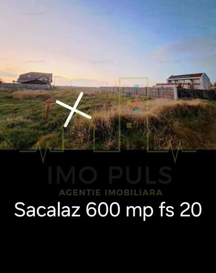 Teren Construcții intravilan de 600 mp, în Săcălaz