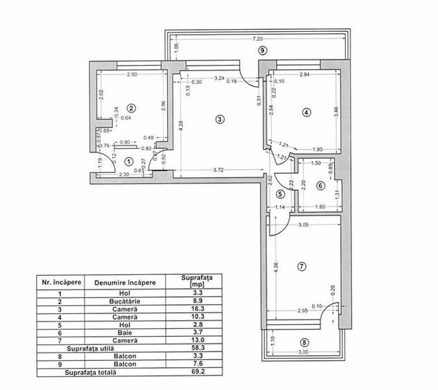 Vanzare apartament 3 camere renovate Parcul Circului - 10