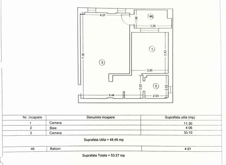 Apartament 2 camere | Stefan Building - Mackerel | 53 mp