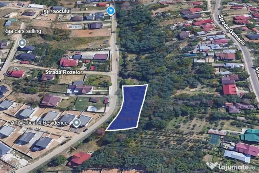 Teren de 1299 mp, în Geamăna