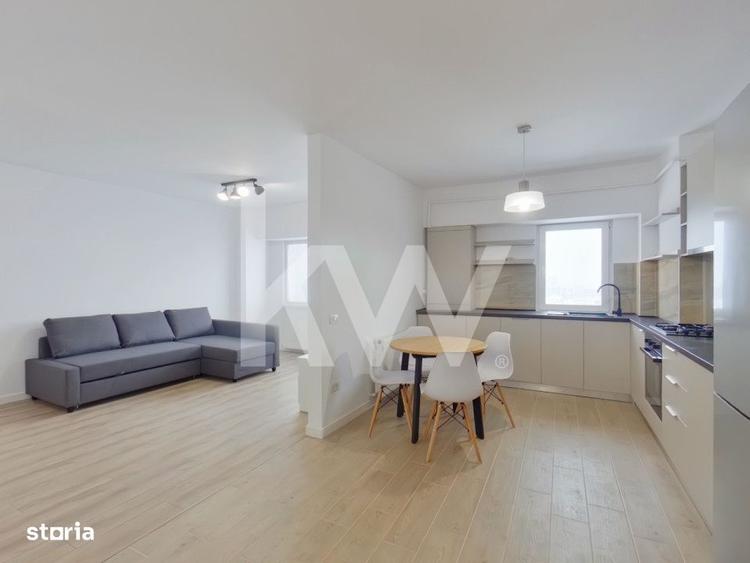 Apartament cu 2 camere semidecomandat, mobilat în Central