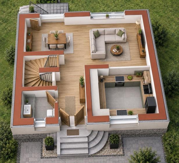 Casa singur in curte cisnadie - 3