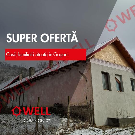 Casă individuală cu 3 camere cu Teren 2000 Mp în Gogan