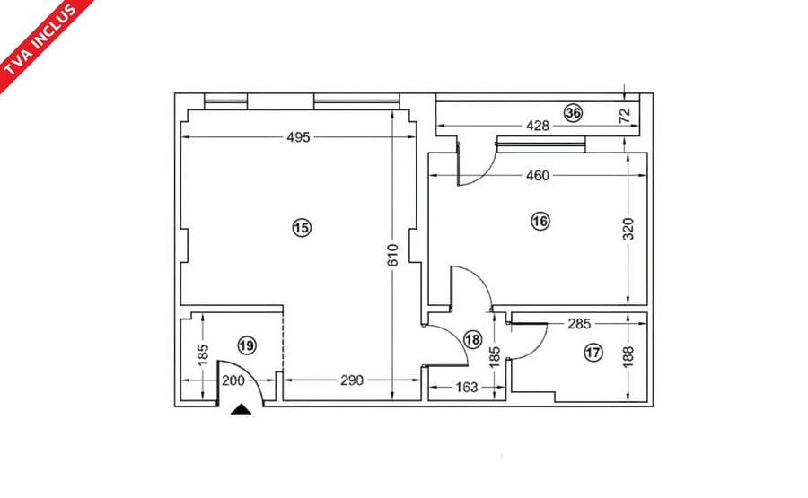 Apartament cu 2 camere în Tomis Plus
