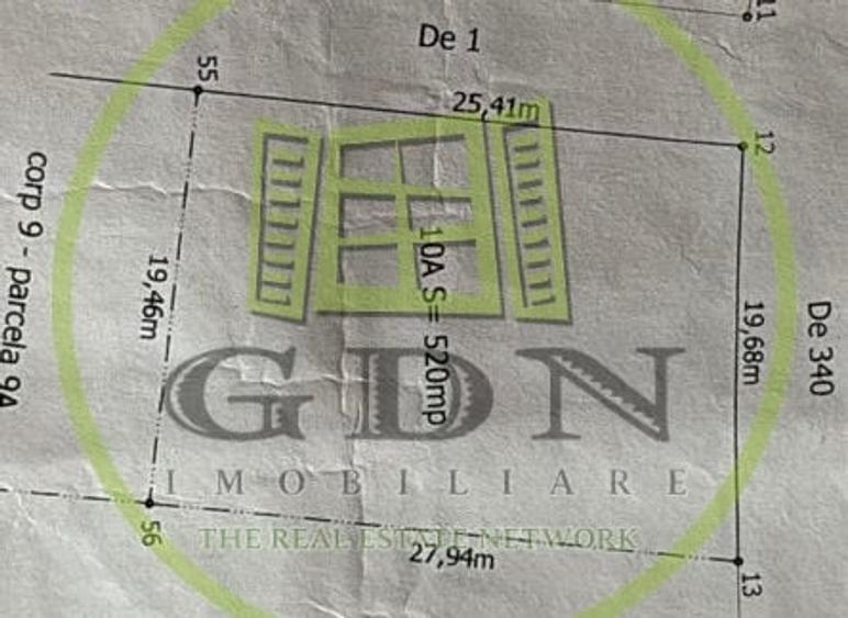 Teren Construcții intravilan de 520 mp, în Malu Mare