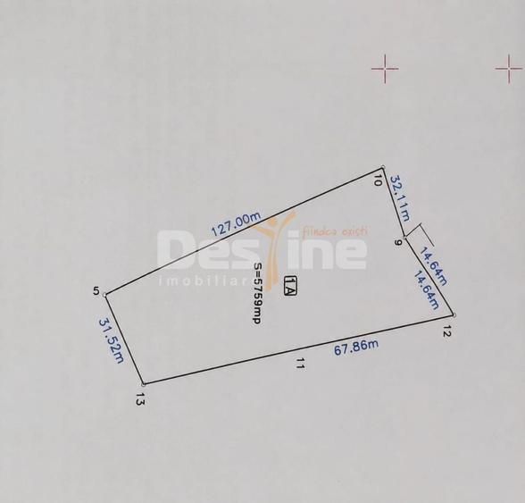 Teren agricol intravilan de 5759 mp, în Modelu