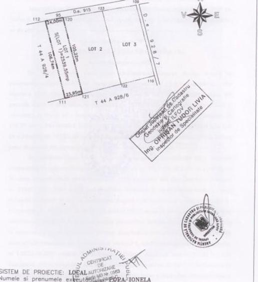 Teren Construcții intravilan de 2382 mp, în Pipera