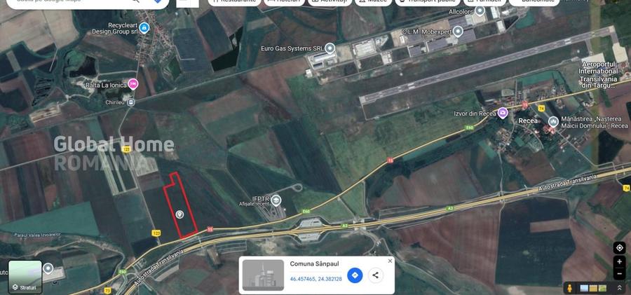 Teren Construcții intravilan de 25000 mp, în Sânpaul