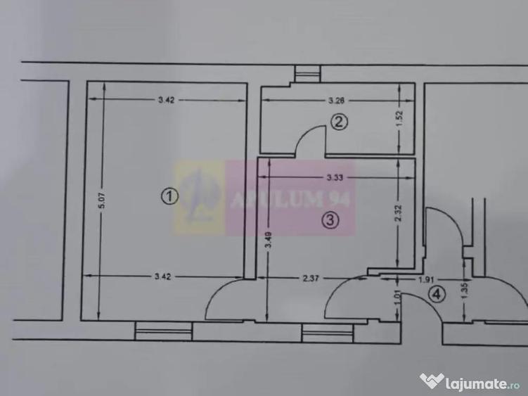 Casă cu 1 camere cu Teren 50 Mp în Tineretului