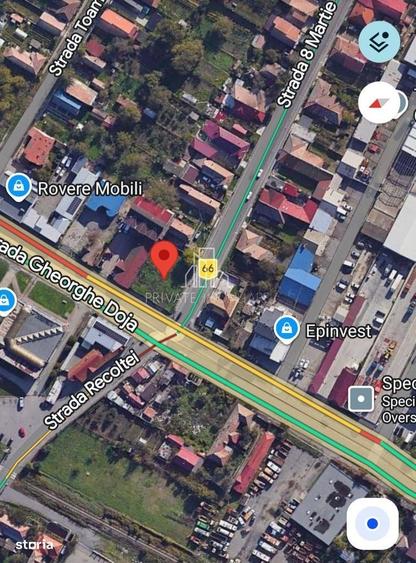 Teren 720 Mp De Vanzare Cu Proiect Autorizat Spatiu Com,,Str Gh. Doja - 6