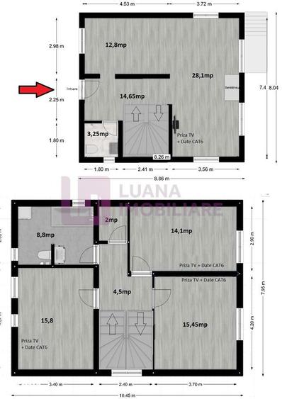 Casă cu 4 camere cu Teren 573 Mp în Ștefan cel Mare