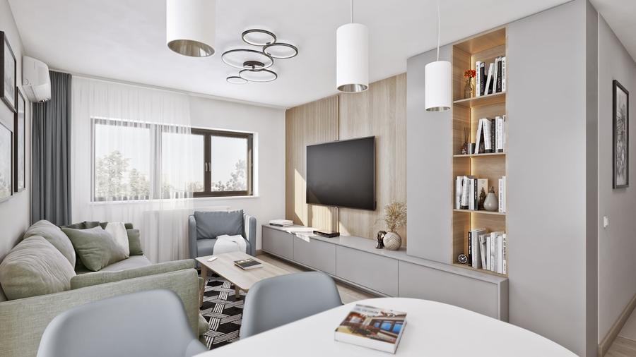 Apartament cu 3 camere decomandat în Industriilor