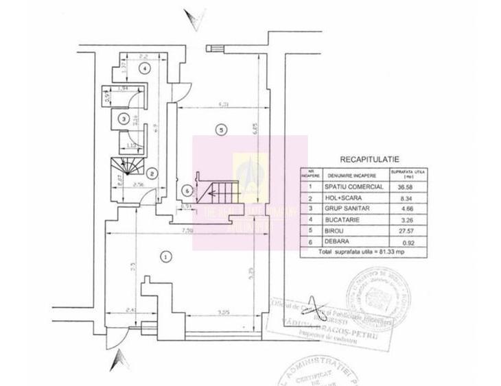 Spațiu comercial, de 81.330001831055 mp, în Unirii
