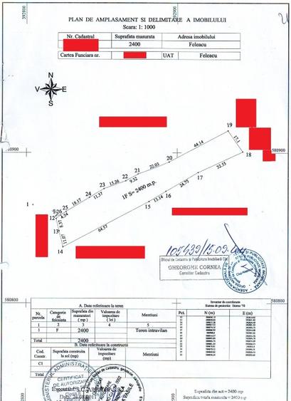 Vand/schimb 4000mp intravilan Feleacu cadastrare+CU; super panorama Cluj - 7