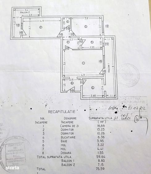 Apartament cu 3 camere decomandat în Ultracentral