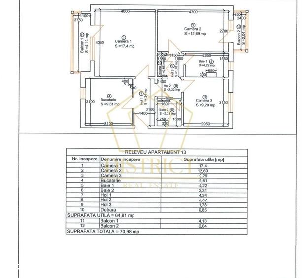 Apartament cu 3 camere în Bucovina