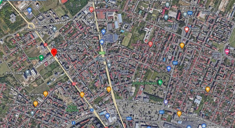 Teren Construcții intravilan de 722 mp, în Torontalului