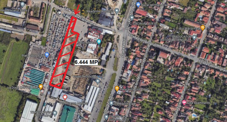 Spațiu comercial, de 6,444 mp, în Pârneava