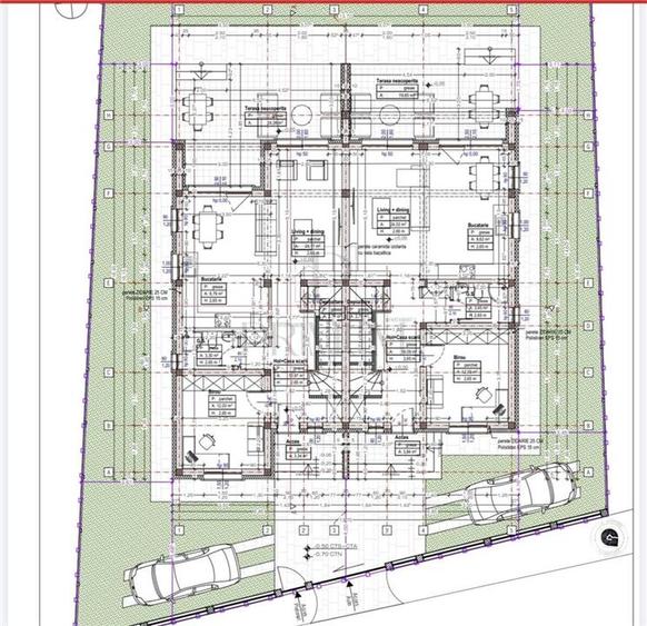 Duplex cu 4 camere cu Canalizare în Aeroport