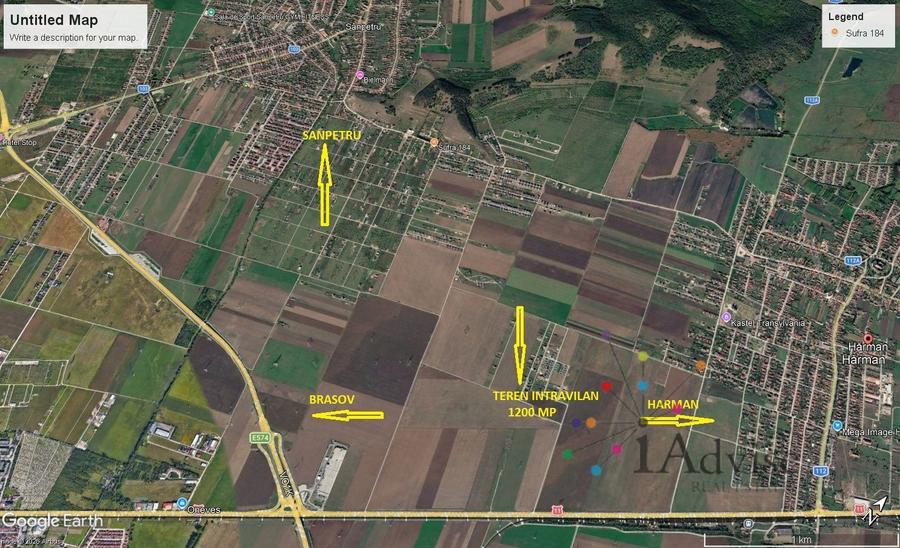 Teren Construcții intravilan de 1200 mp, în Hărman
