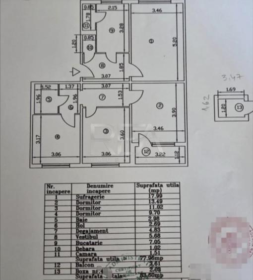 Apartament cu 4 camere decomandat, mobilat în Drumul Taberei