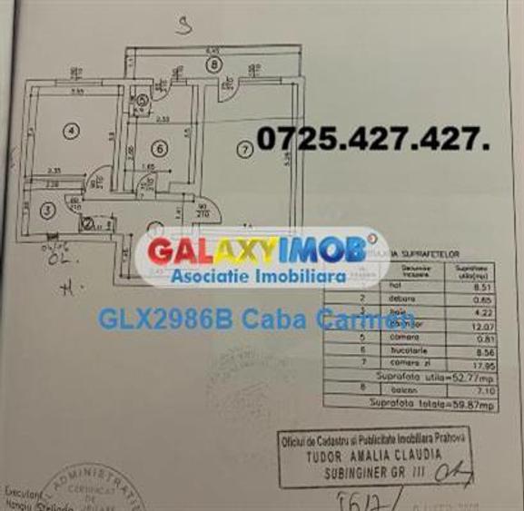 Apartament cu 2 camere decomandat în Republicii