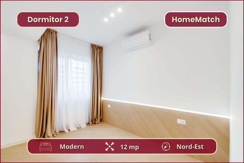 Cortina North || 2 dormitoare || Amenajat premium || Comision 0% - 9