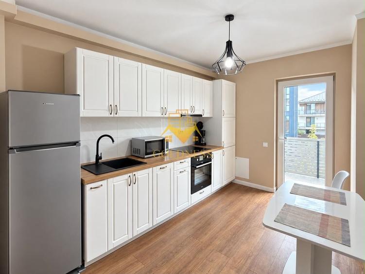 Apartament cu 2 camere semidecomandat, mobilat în Borhanci