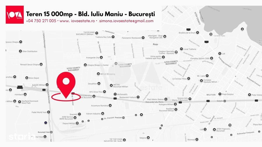Teren de 15000 mp, în Militari